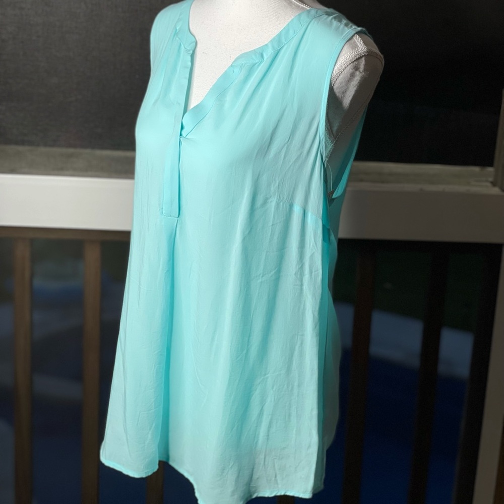 Lilly Pulitzer Sea Spray Blue Sleeveless Top